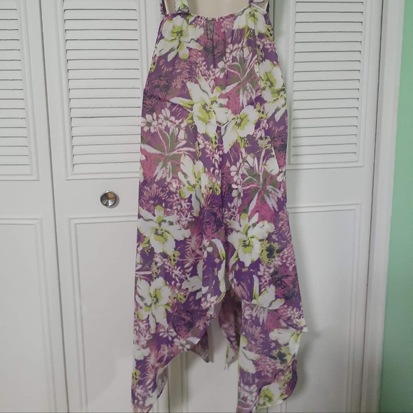 COPY - Victoria Secret Swim Floral Asymmetrical Coverup Dress flutter straps sz… - Picture 8 of 16